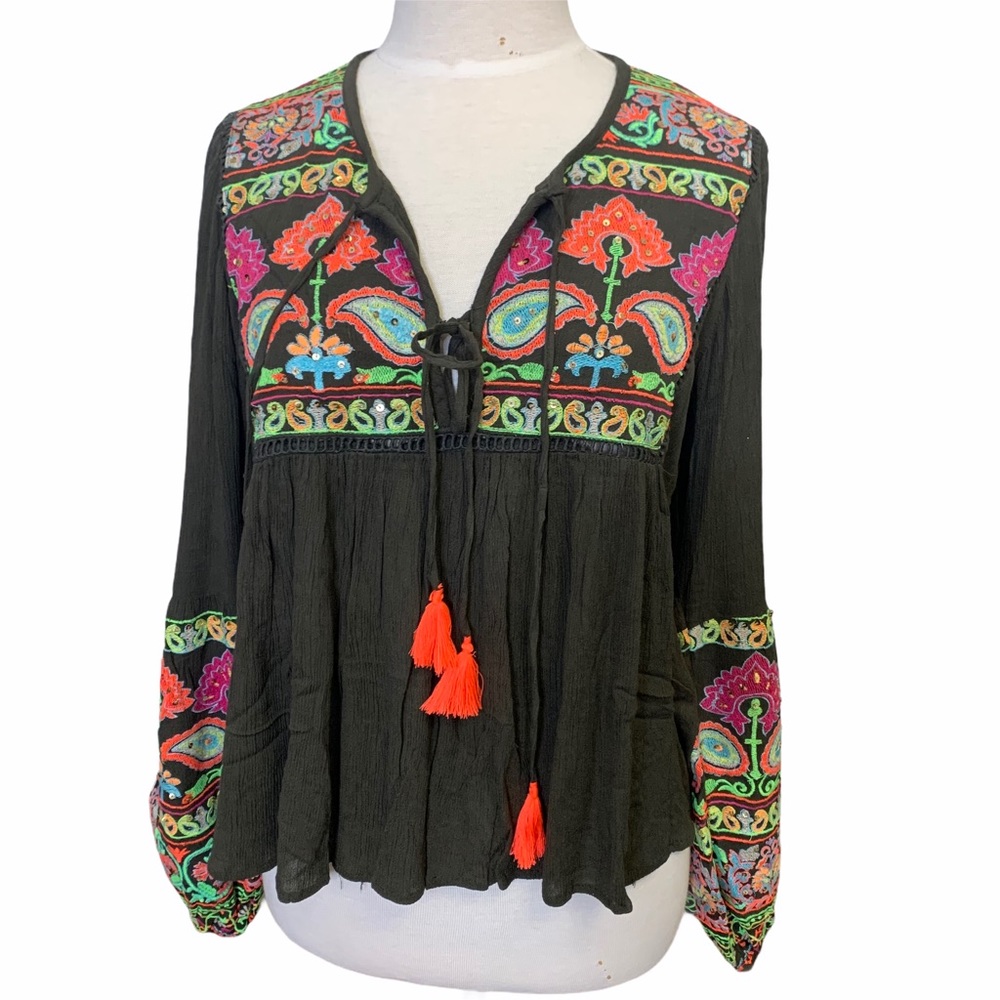 NWT Miss June Jagger boho top